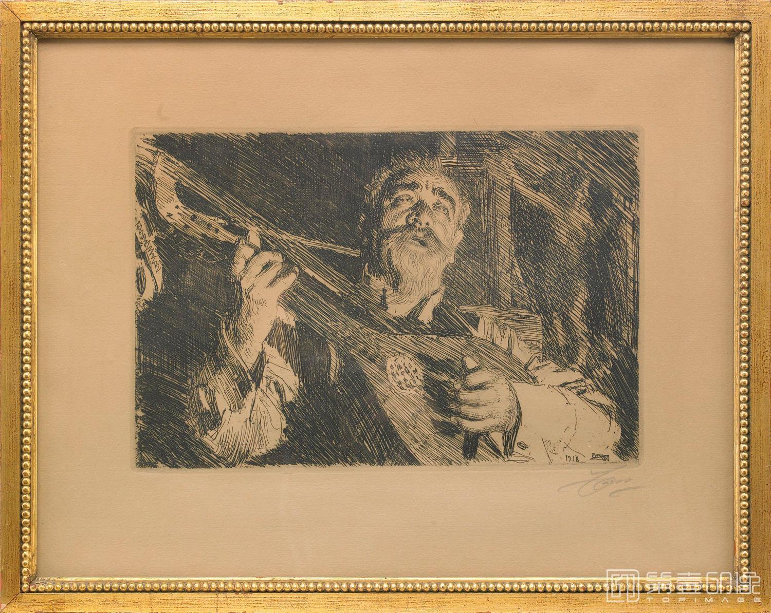 素描-安德斯·佐恩 Anders Zorn作品-183